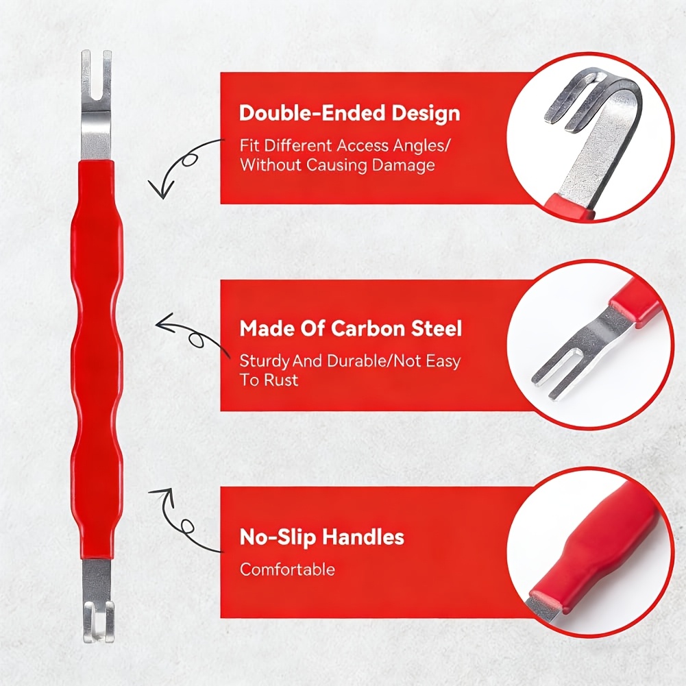 5pcs auto electrical disconnect plier set hose clamp pliers tool set electrical disconnect pliers high carbon steel 60 degree angled joint separator auto repair hose clamp tool Product details 3