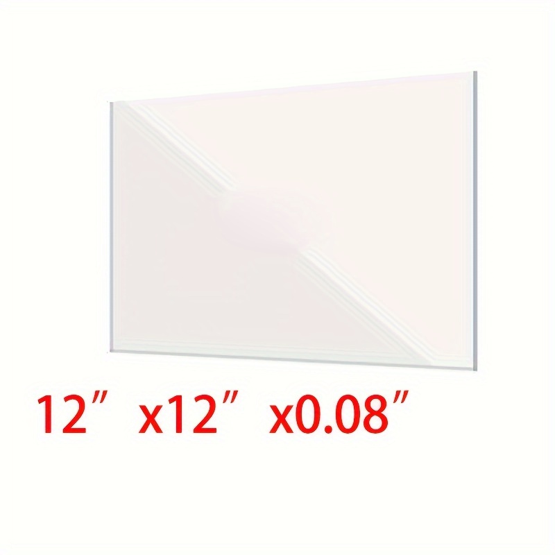 

1pc 12"x12"x0.08"great Clear Acrylic Sheet - Diy Craft Projects, Laser Cutting - Precut, Plexiglass Panels For Custom Signs,