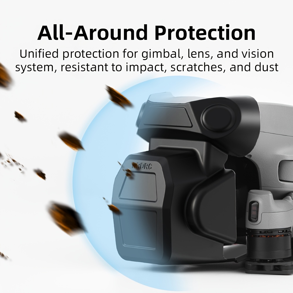 dji air 3s lens cap cover anti scratch dustproof gimbal protector with secure   closure black polycarbonate material compatible with dji air 3s   accessories lens safety cover   durable construction details 2