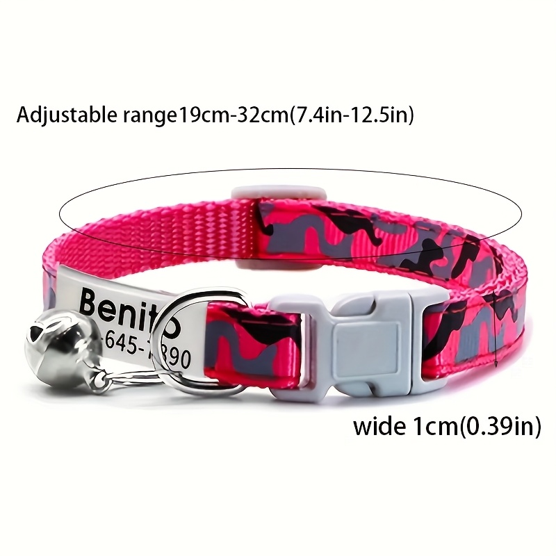Customizable Leopard Print Dog Collar with ID Tag
