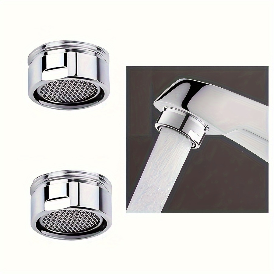 Universal Faucet Aerator With Splash Guard, Filter Screen, And Foam Generator Nozzle For Hot And Cold Water Faucet Accessories