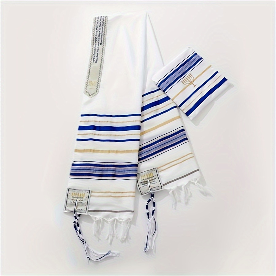 polyester prayer shawl set woven jacquard Temu Belgium