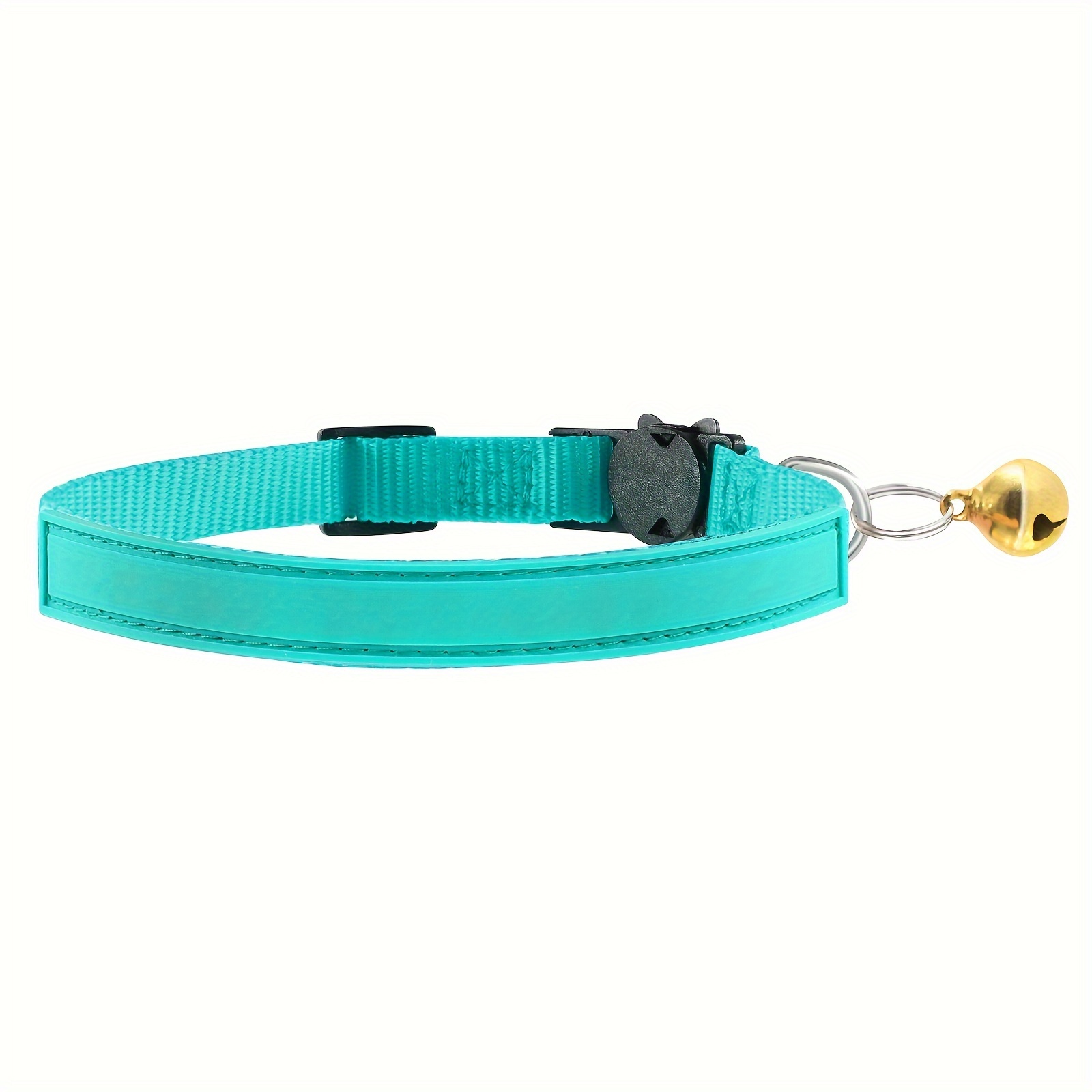 TEMU Personalized Cat Collars With Name Tags, Nylon Collar Customized With Printing Name And Phone Number, Cat Collar With Bells, Without Battery