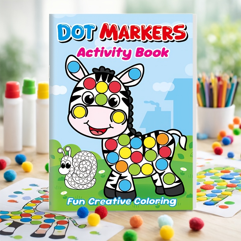 Dot-Activity & Coloring Book for Ages 3-6