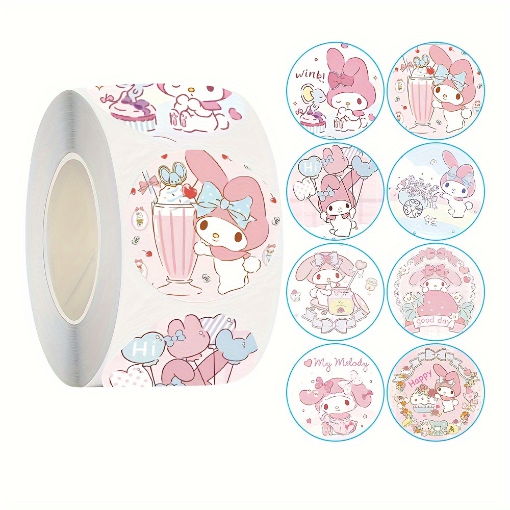 

500pcs Cartoon Cute Adhesive Tape Stickers My Melody Adhesive Tape Stickers Wide Adhesive Tape Stickers Cartoon Adhesive Tape Stickers Cartoon Sealing Stickers Home Decoration