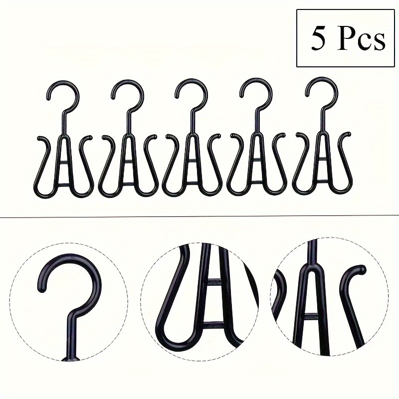 

5 Pcs Unisex-adult Wig Head Stands - Portable Multifunctional Hook Hangers For Easy Wig Drying, Storage & Display - For Hats And Shoes