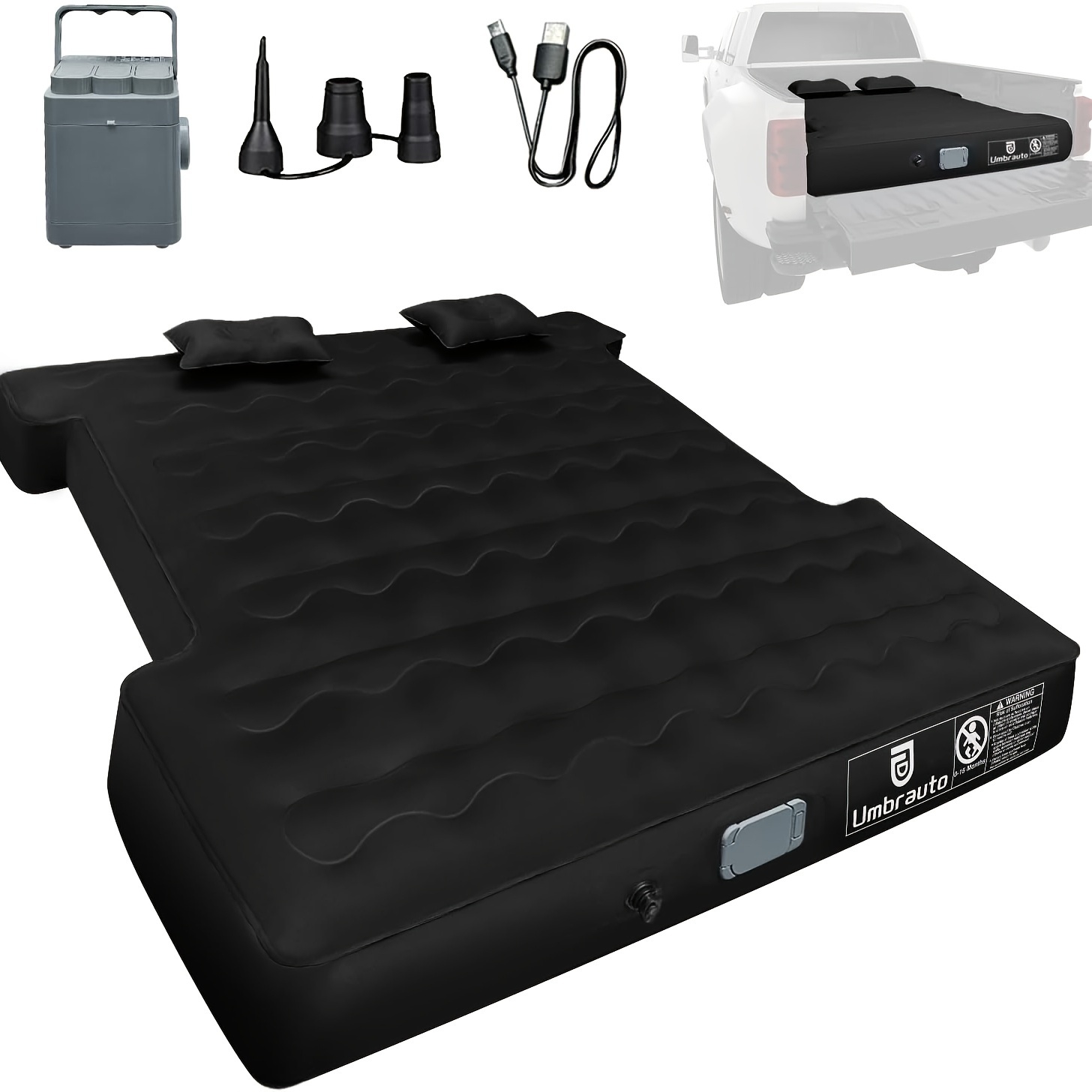 

Bed Air Mattress For 5.5-5.8ft Bed Mattresses Inflate And Rechargeable -in Air