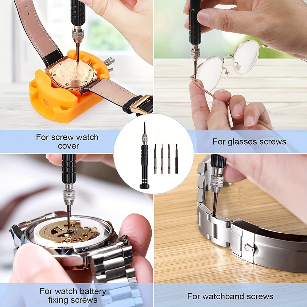 Watch Battery Replacement Kit with Screwdriver & Wrench