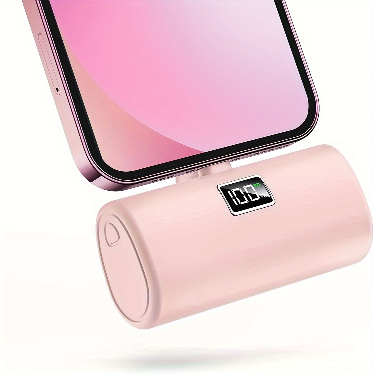 Mini Portable Charger For Iphone, 6000Mah Power Bank Battery Pack, Ultra-Compact Battery Pack, Compatible Portable Charging Bank With Other Lightning Phones/Devices - Cell Phones & Accessories