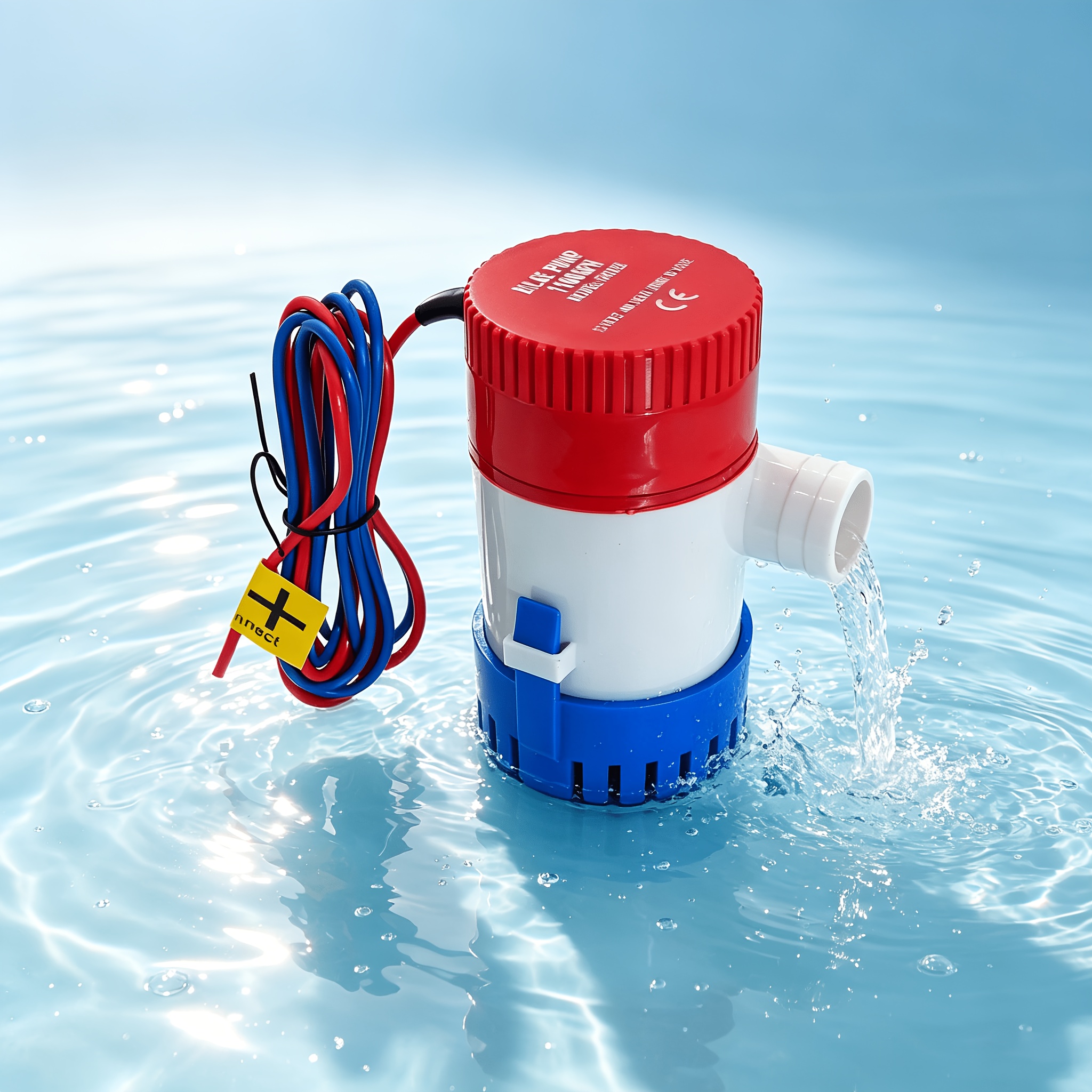 TEMU 12v Electric Bilge Pump With A Small Motor Of 1100gph, Suitable For Fishing Boats/yachts/inflatable Boats/small Ip68