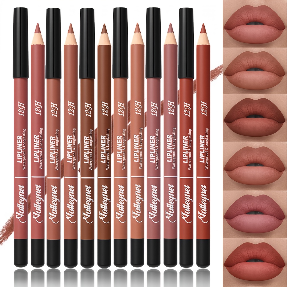 6pcs/set Lip Liner Pencils Set - 6 Colors Lip - Waterproof Long-lasting - Multiple Shades - Moisturizing, Natural Finish, Complete Lip Set