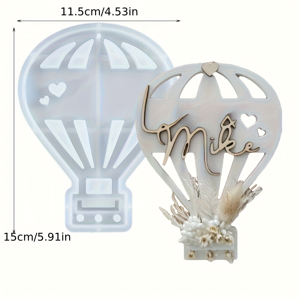E-shop Romantische Heißluftballon Blumenarrangement Silikonform Blumenarrangement Dekoration Anhänger Form