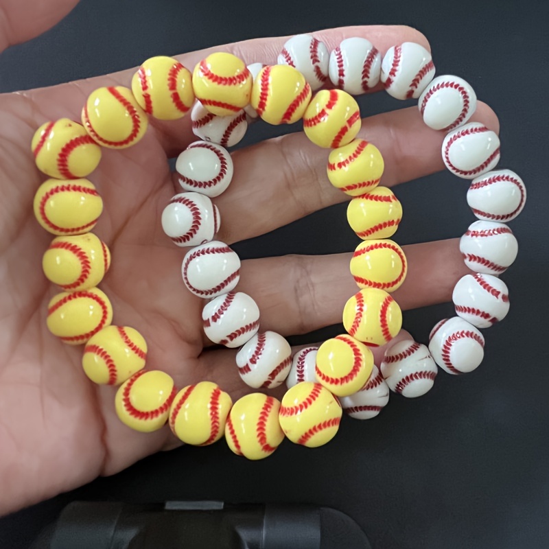

Simple Baseball Bracelet, Suitable For Daily, For Men And Women