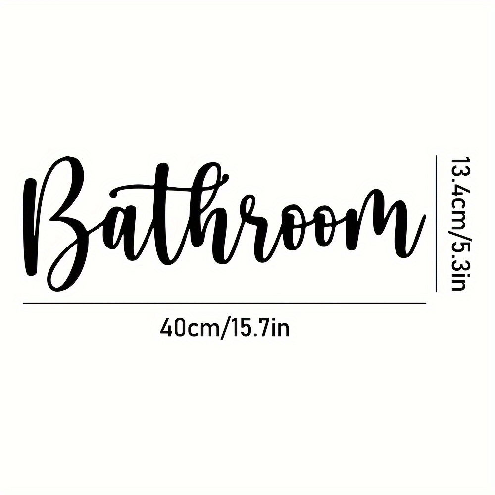 Image of 2d Flat, Cursive Metal Restroom Sign - Elegant Script Bathroom Door Plaque With Male/female Symbols Suitable For Powder Room, Spa, Public Restrooms - Metal Artwork, Perfect For Room Decor