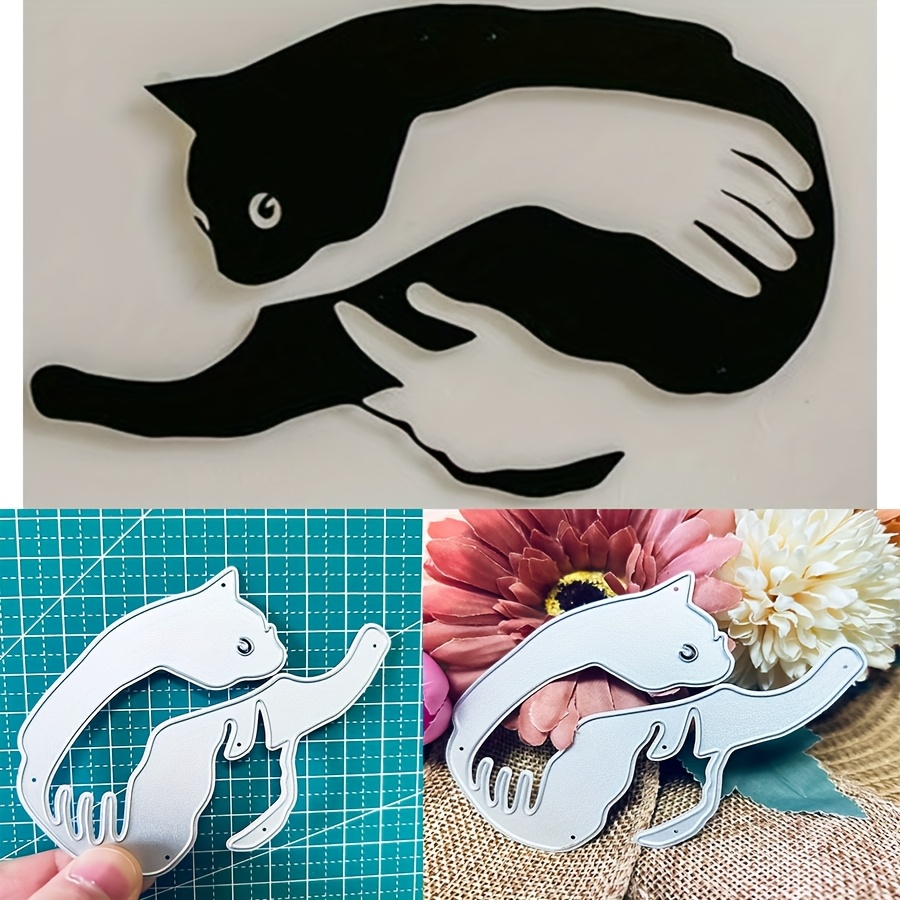 cartoon cat metal carbon steel die cutting mold paper Temu