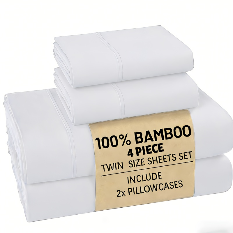 deep sleep 4 6pcs bamboo bed sheet set luxury   cooling sheet set for hot sleepers 5   experience bed sheets sets deep pocket up to 16 breathable bedding for room bedding sheets queen bed sheets  