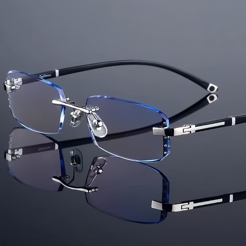 TEMU Rimless Men' - Vintage Style, , Gift For Him