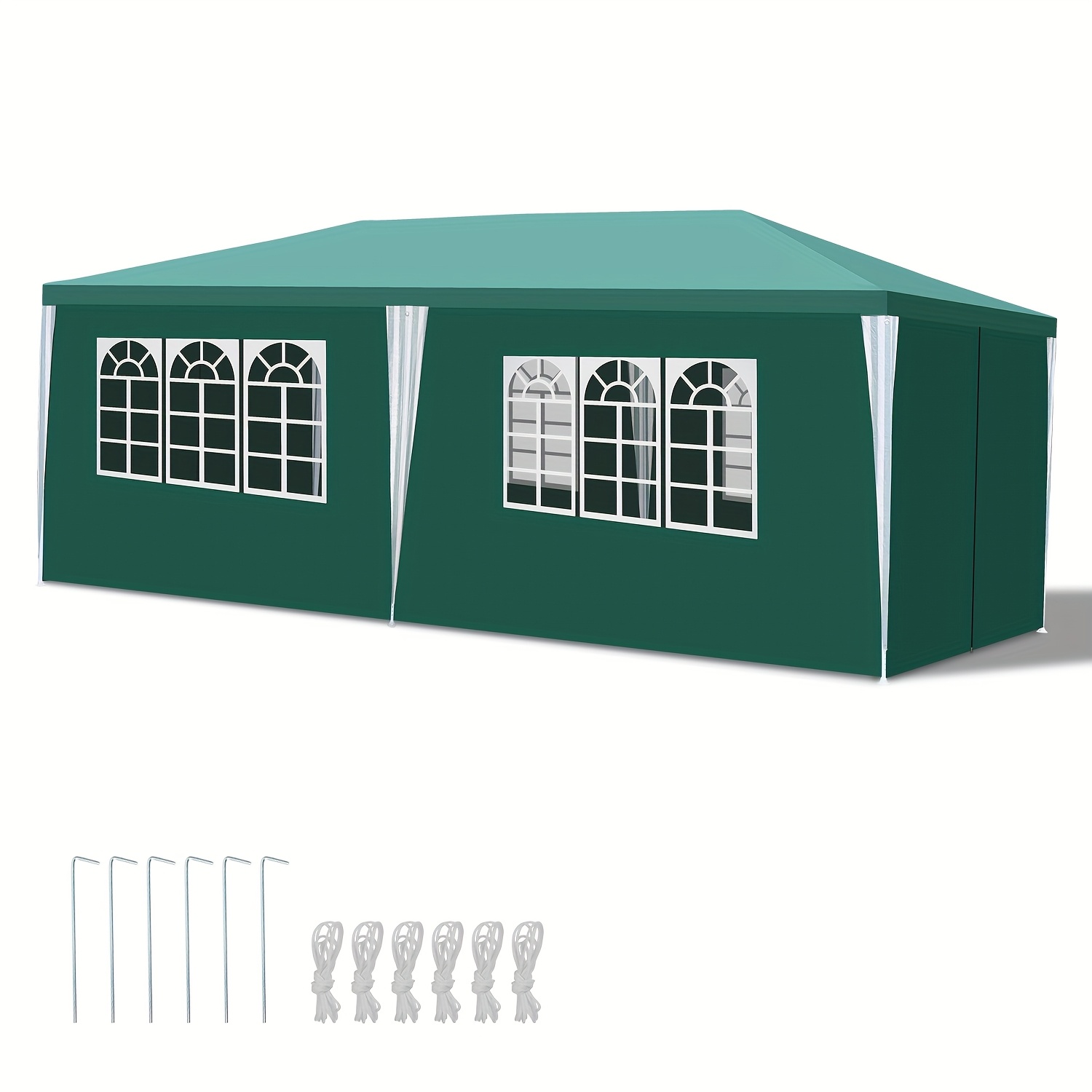 Sonnewelt Gazebo 3x6 Waterproof Tent, Gazebo, Party Tent, Camping Gazebo, Garden Gazebo, For Outdoor, Garden, Party, Wedding, White, Blue, Green