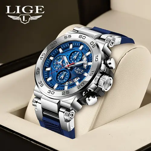 new mens womens luminous display quartz watch brand luxury silicone watch quartz watch chronograph watch multi function dial design clock for men and womens birthday christmas gifts