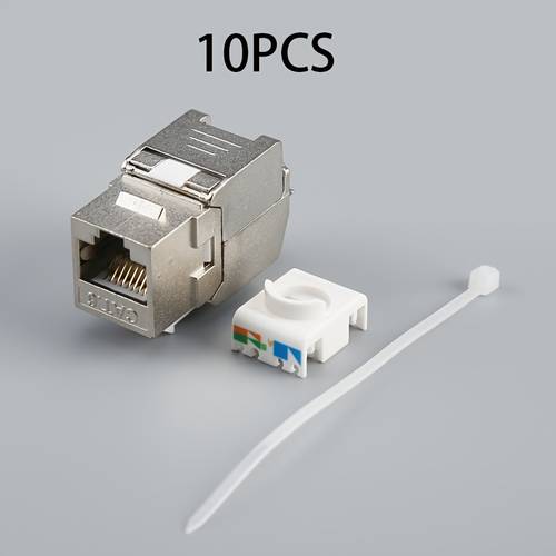 pack cat6 rj45 shielded toolless keystone jack stp keystone for cat6 e network cable gigabit ethernet
