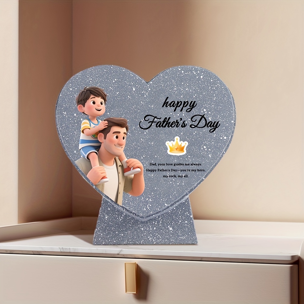 Customized Resin Crafts in Heart Shape, Unique Gift