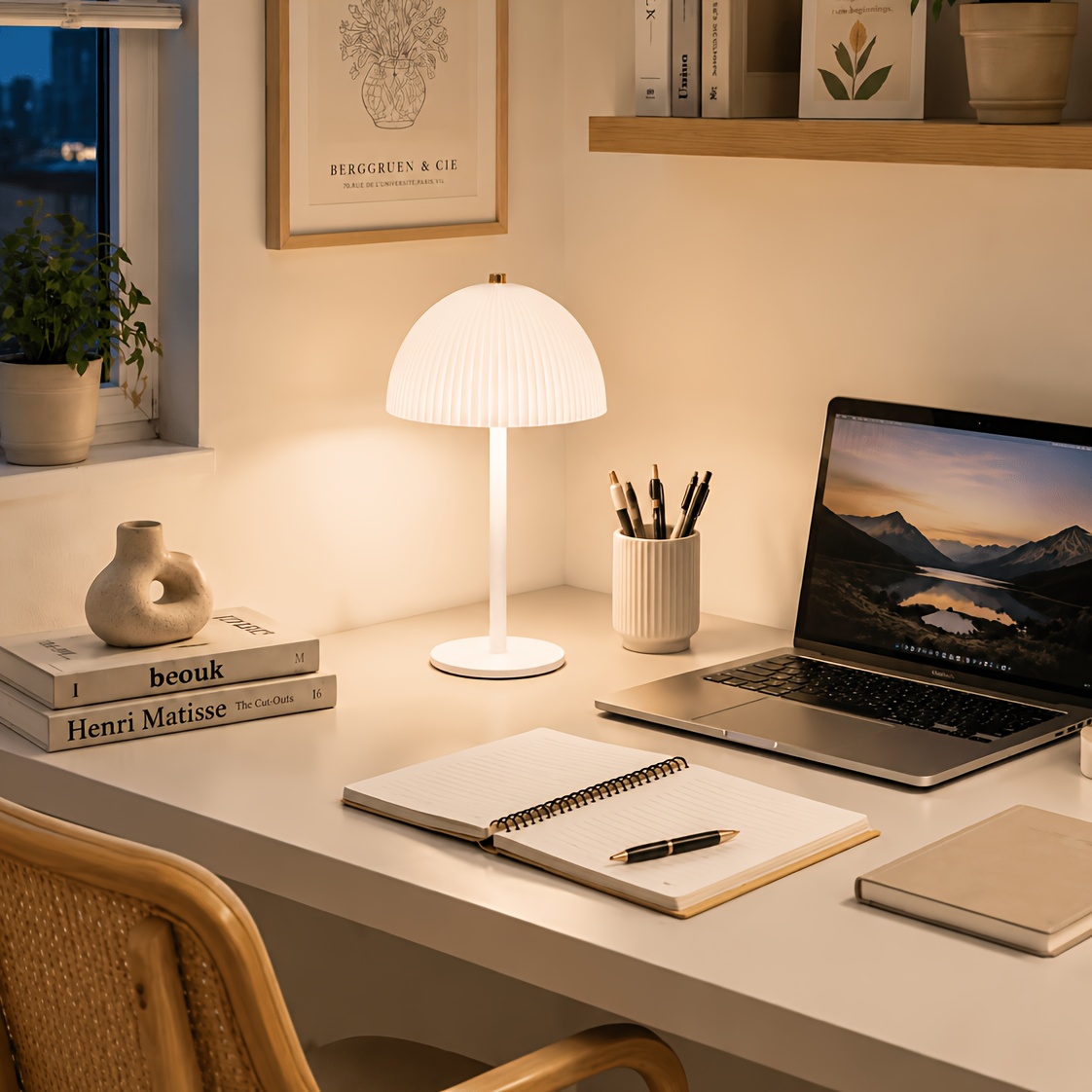 Office Desk Lamp with Adjustable Color Temperature and Brightness