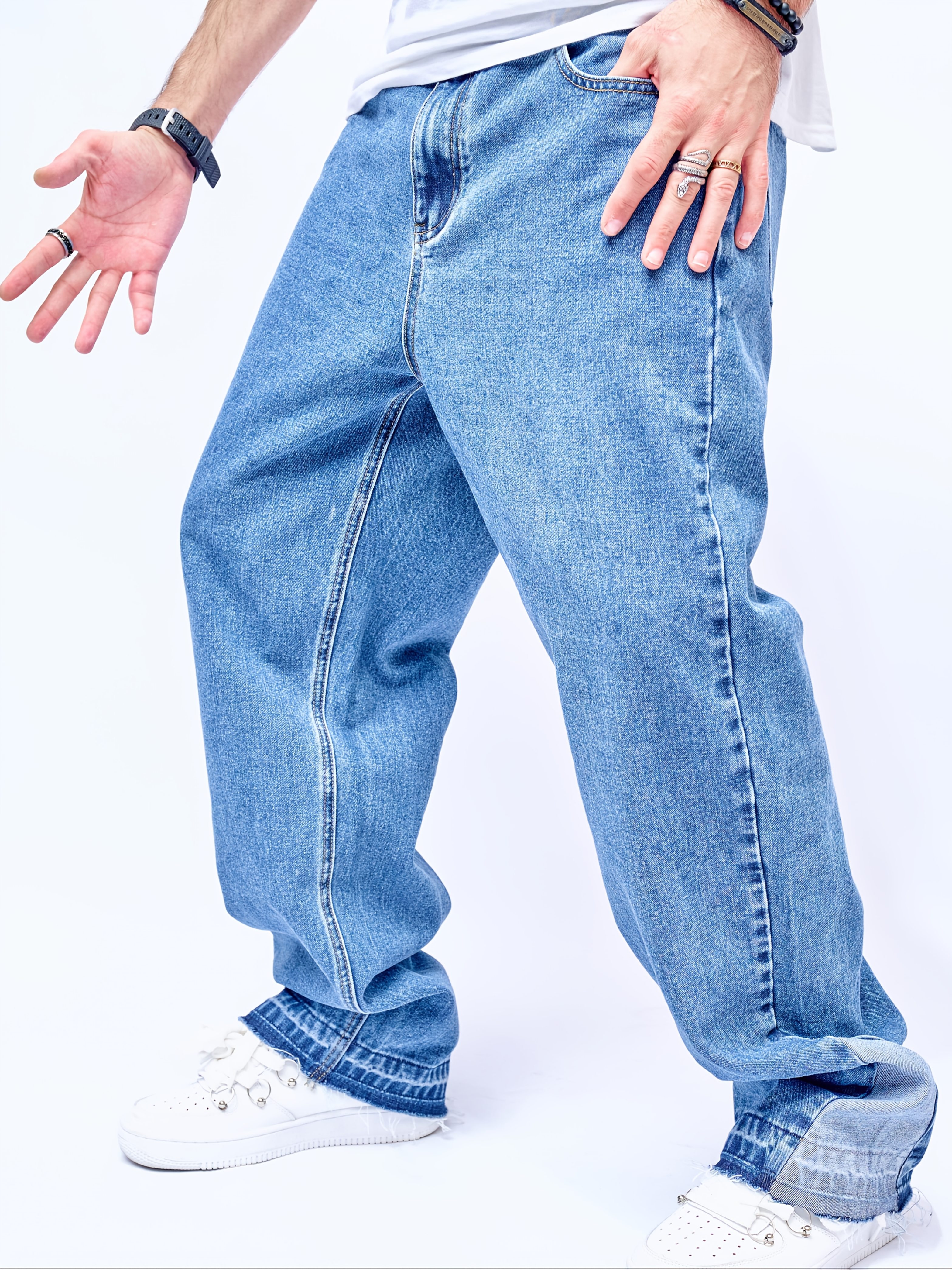 treat ürself tuck loose denim pants Amazon.com: TNXZ Ripped Denim Flared Pants High Waisted