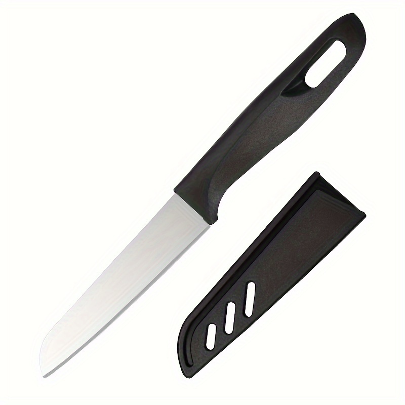 TEMU 1pc Stainless Steel Knife Slicing Knife Kitchen Essential Knife Dormitory Home Lightweight Fruit Peeling Knife Sharp Fruit Knife