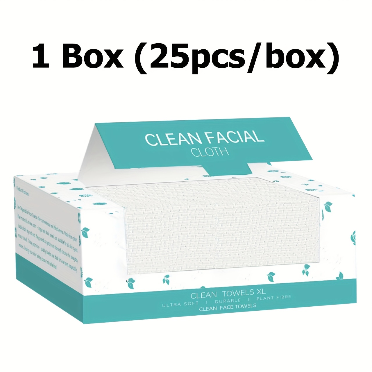 TEMU /3 Boxes, 26*30cm, Disposable Boxed Facial Cleansing Wipes, Extra-large Size, Soft And Skin-friendly, Suitable For Types, Facial Cleansing And