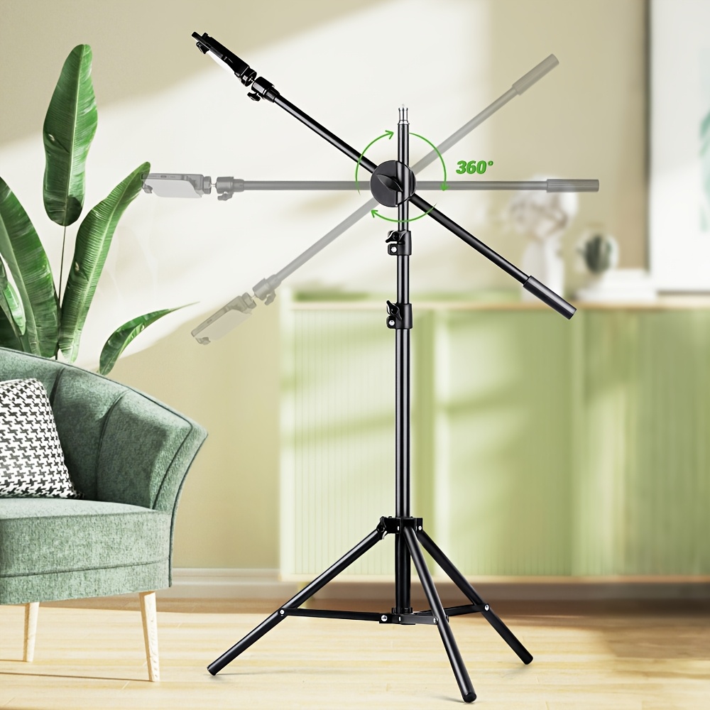 TEMU JOILCAN de Teléfono de Piso de Metal Versátil de 64 Pulgadas con Brazo Elevado Removible - Ideal para de , Cocina, Grabación, y Sesiones de