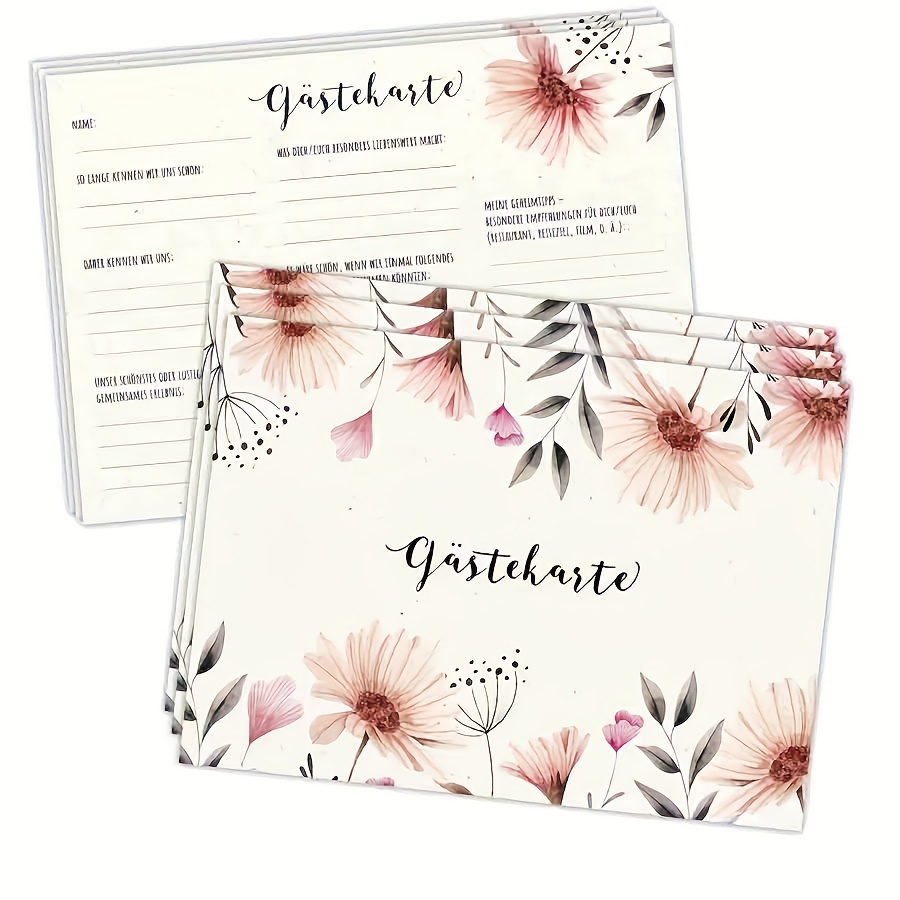 TEMU 20 German Wedding Game Guest Writing Cards, Cards, , Inviting Guests To Fill In Recommendations And , To Be To The , Suitable For Bridal Shower Game Parties And Wedding Decorations