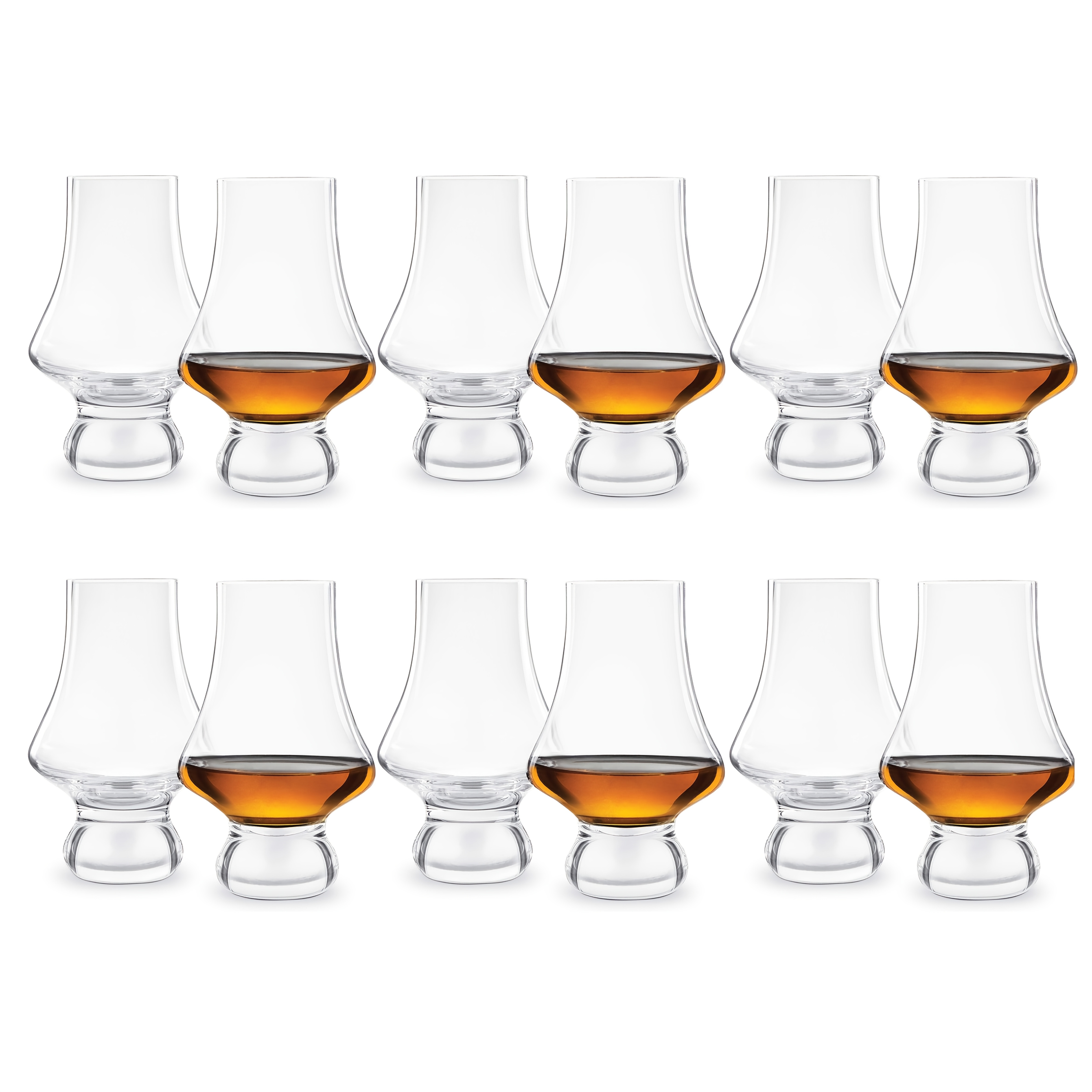 Whiskey Tasting Glass Set Of 12, 195ml/6.5oz, Crystal Glass
