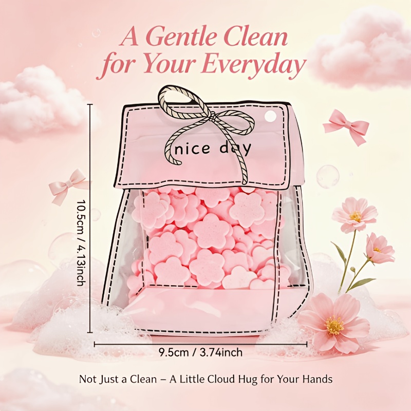100pcs Random Portable Fruit Scented Floral Soap Sheets