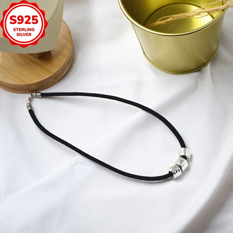 Hand-Woven Cylinder Necklace for Women