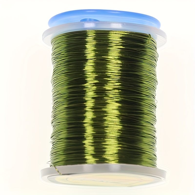 TEMU 1pc Simulated Lure Bait Making Material, 100-yard Copper Wire, Fly Fishing Insect Bait Crafting Supplies, Diy Artificial Bait Body