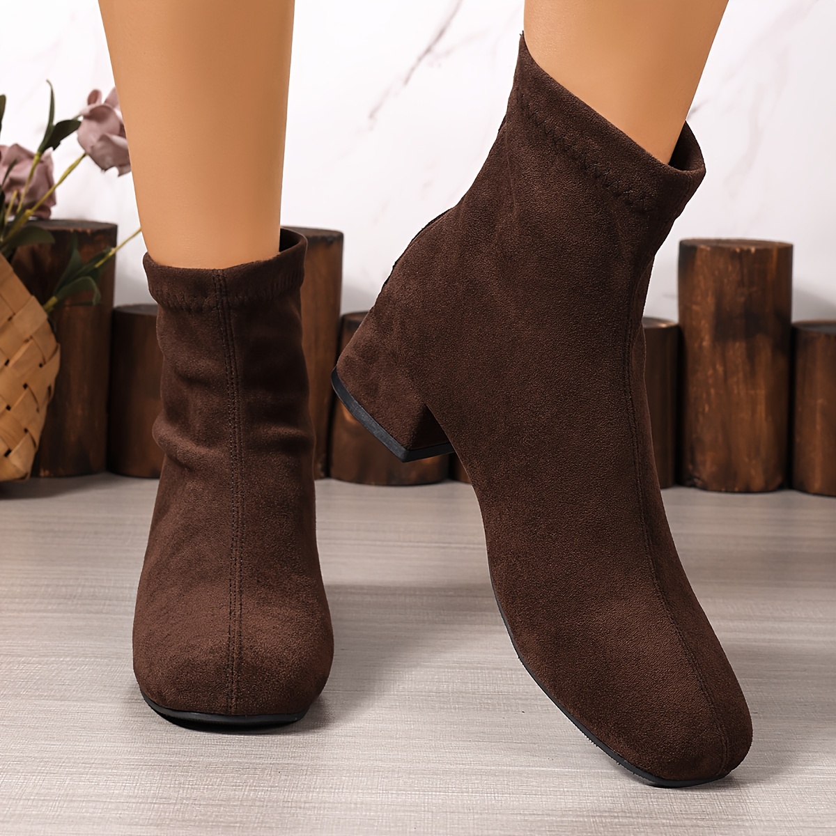 TEMU Women's Ankle Boots, Women Shoes
