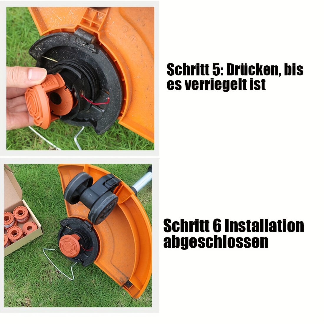 6x Rasentrimmer Spulenabdeckung Für Einhell GE-CT 18/28 Li