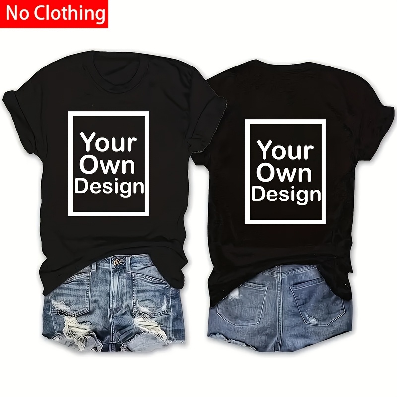 2팩 맞춤형 티셔츠, 개인화된 앞뒷 글자, 철자 전달, 폴리에스테르 소재, 독특한 선물 아이디어