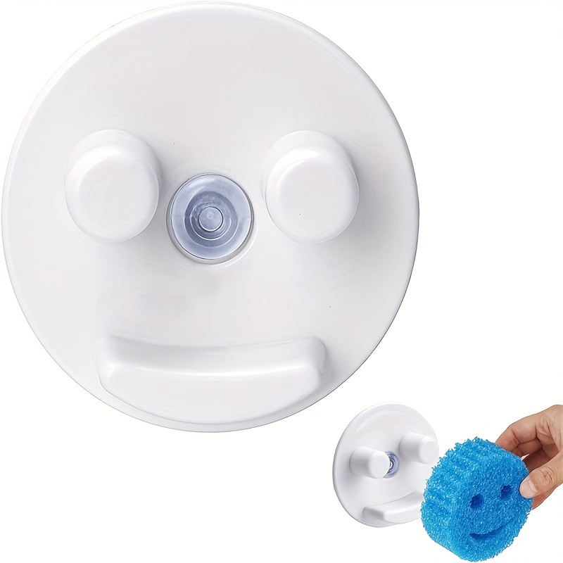 

Space-saving Suction Cup Sponge Holder - Self-draining, Dishwasher Safe Organizer For Kitchen & Bathroom Sinks