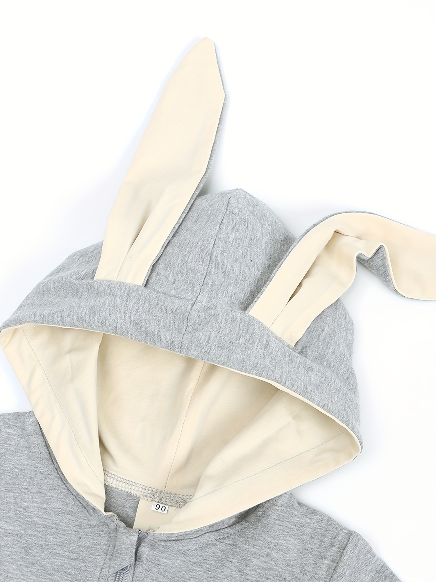 baby bunny hooded bodysuit easter short sleeve long pants zipper romper infant rabbit ear hoodies jumpsuit for toddler