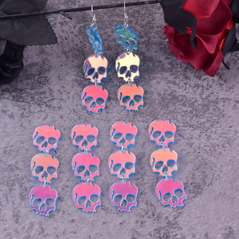 

[ ] 10pcs Ab Halloween Jewelry Diy Pendant Necklace Accessories