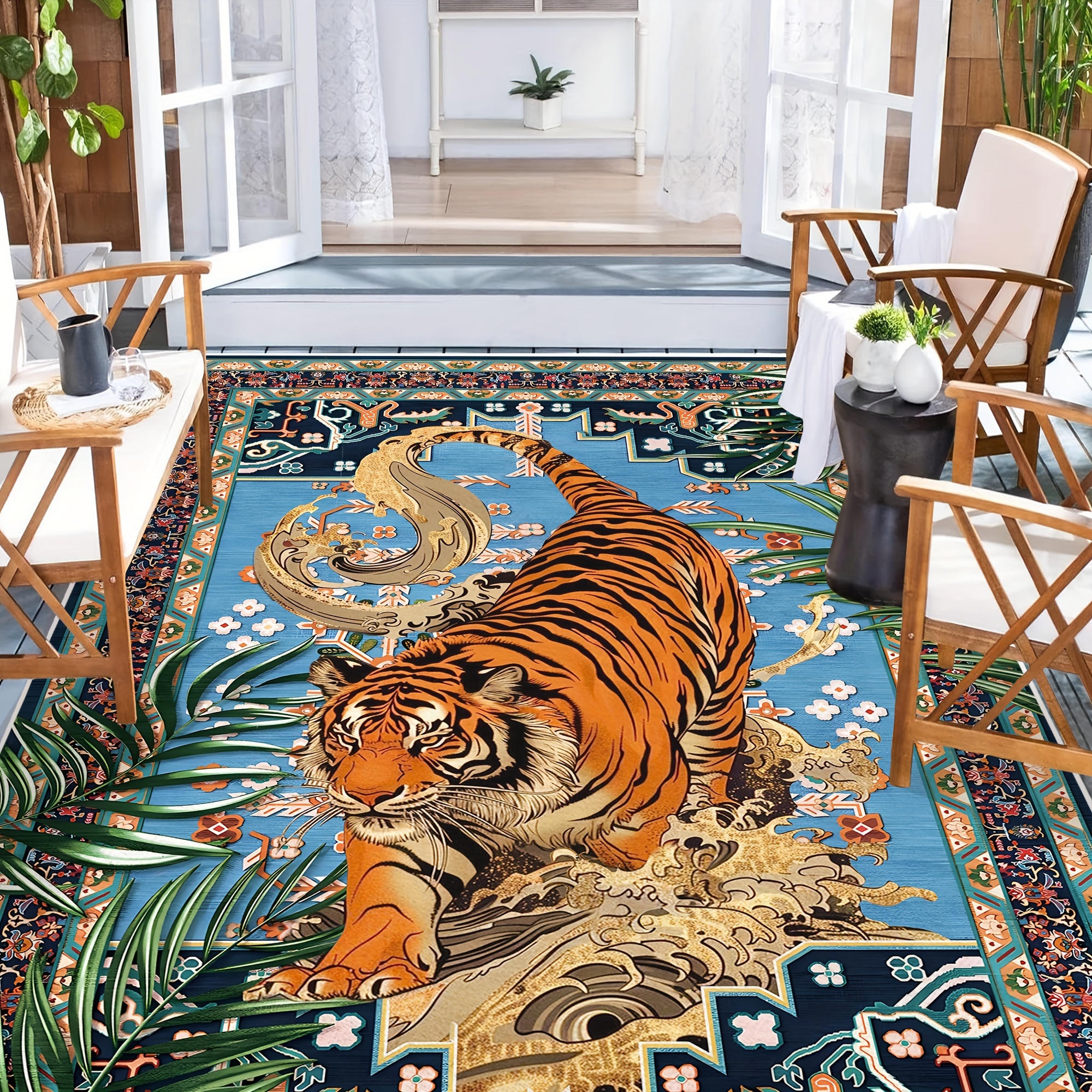 BRISTOL TIGER SMALL RUG MAT （BROWN FREE）