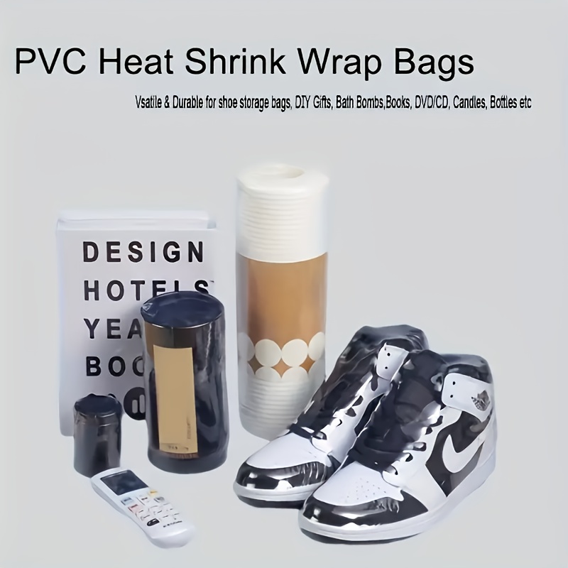 100Pcs Clear POF Heat Shrink Bag Gift Storage Plastic Shrinkable Bags Wrap Film Shrink Heat Sealing