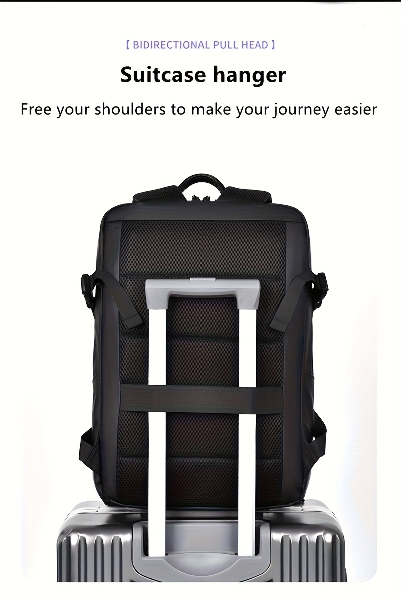 Large Capacity Casual Travel Laptop Bag, Multifunctional Men's Backpack, High-End Business Work Commuter Backpack, Basketball Bag