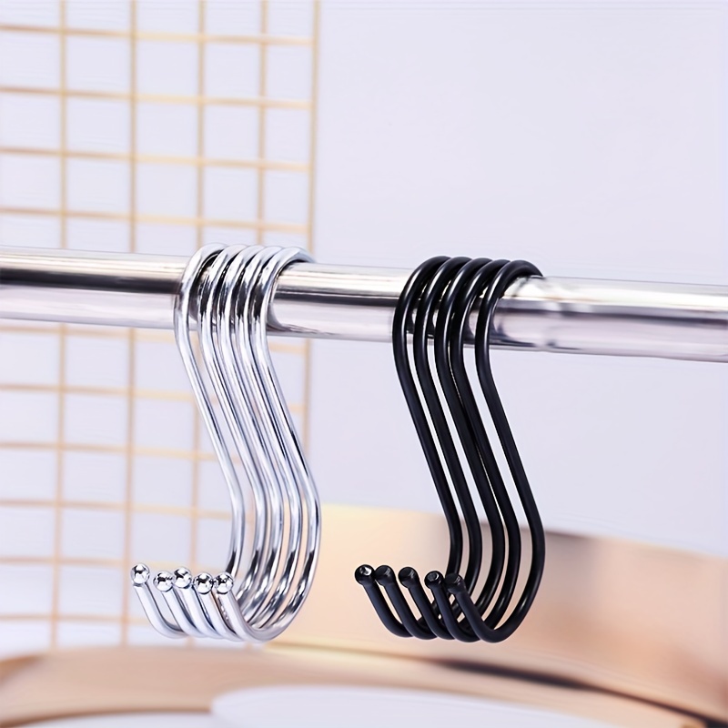 Stainless Steel S shaped S hook S hook Bend Hook Curtain - Temu