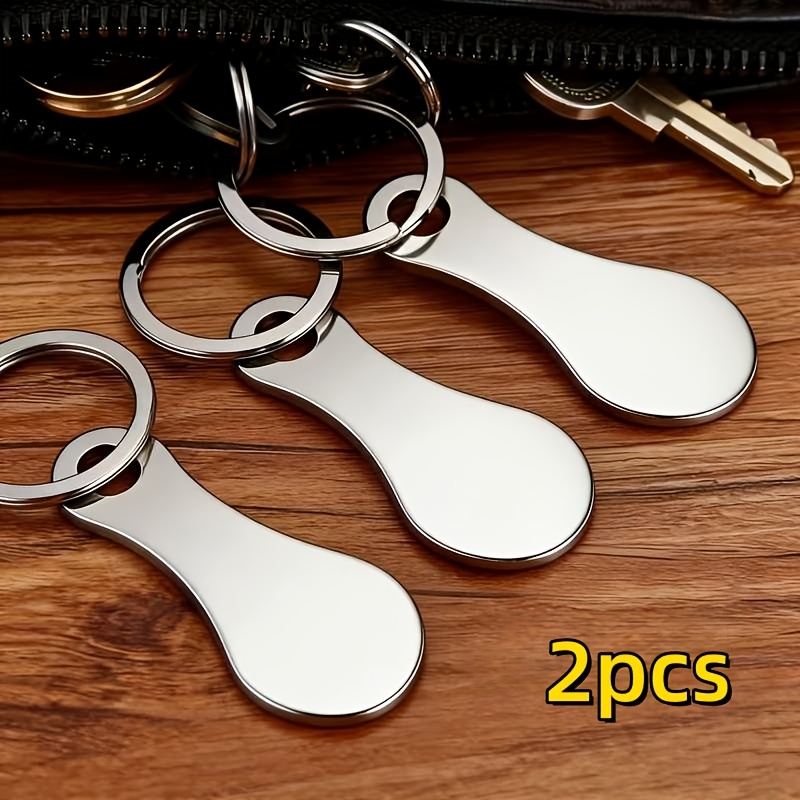 TEMU 2pcs Jeton de Chariot de Courses Anti-Perte, Ornement de Sac à Dos , Porte-clés Nouveau