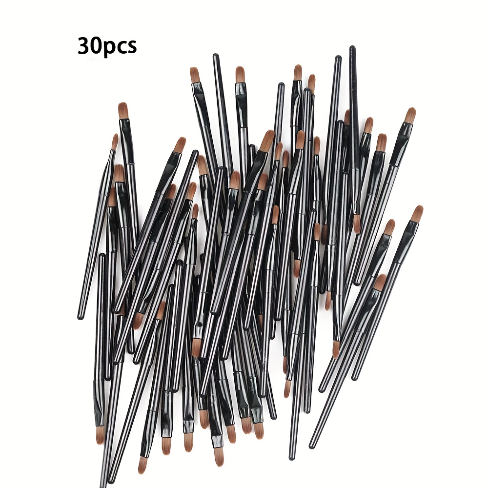 Image of Black Lip Brush Professional Multifunctional Makeup Tool Set For Glossy Lipstick Application