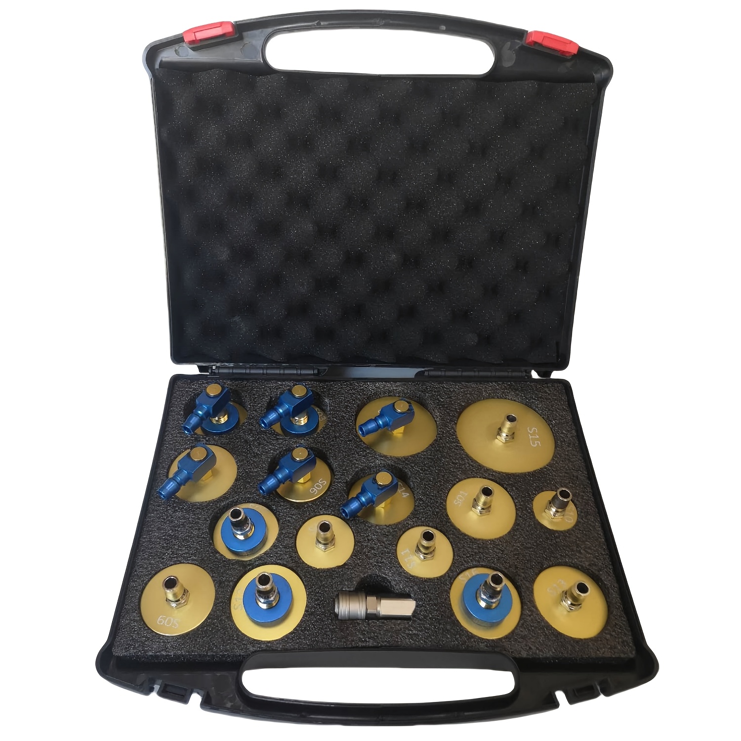17pcs Brake Fluid Bleeder Adapter Kit, Metal Master Cylinder Bleeder Tool Set For Most Vehicles, Efficient Brake Fluid Bleeding Or System