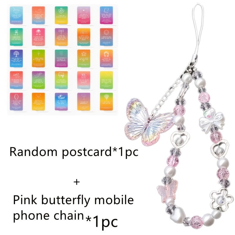 TEMU Cadena para teléfono móvil de , , con de moda y cuentas redondas, adecuada para usar en diversas ocasiones, como accesorio o decoración para