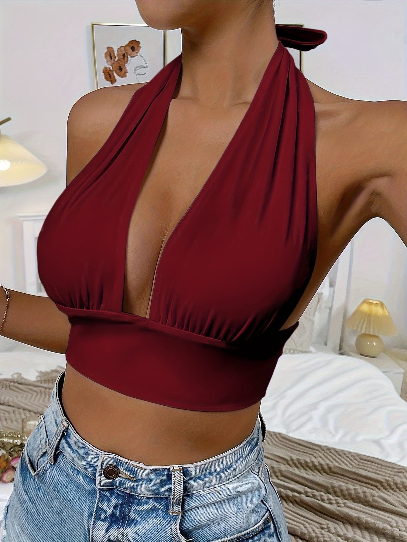 Damen Western Tube Top - Trägerloser Bandeau Für Party & Strand